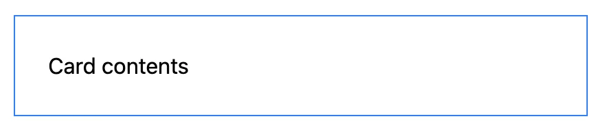 A simple rectangular box with a blue border.